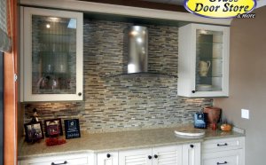 Etched glass Design for kitchen cabinets