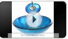 Blue Modern Bathroom Basins
