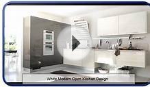 White Modern Open Kitchen Design
