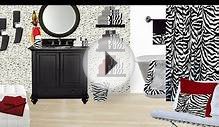 Zebra Bathroom Set + Bathroom Remodeling Ideas With Zebra